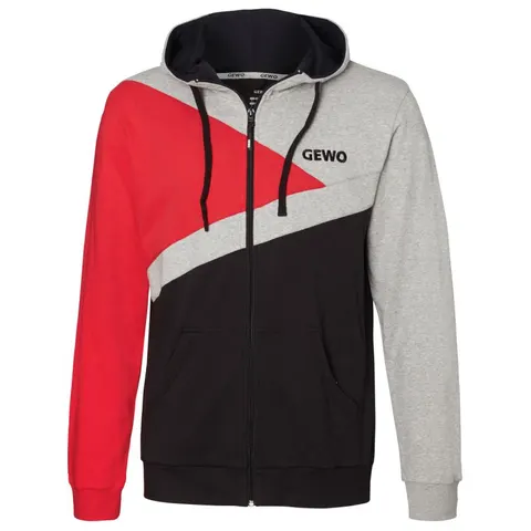 GEWO Hoodie Lever II schwarz/hellrot XXS