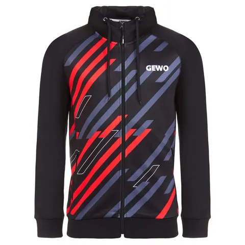 GEWO Hoodie Ponza I schwarz/rot XXXS
