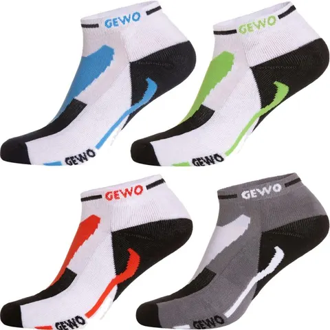 GEWO Kurzsocke Short Flex III weiß/rot 45-47