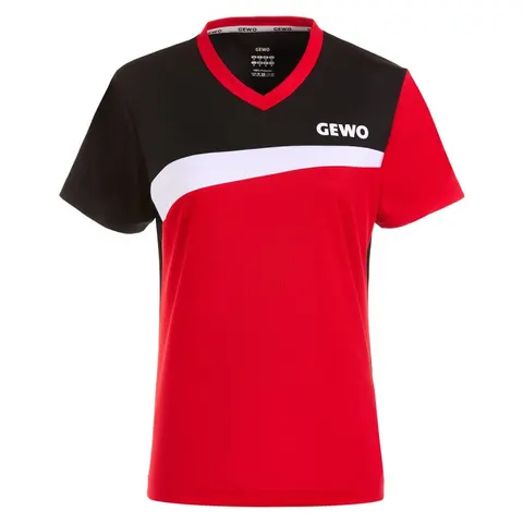 GEWO Lady Shirt Fondi III rot/schwarz XXXS