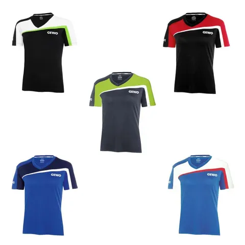 GEWO Lady Shirt Teramo S18-3 Nine Iron/lime M