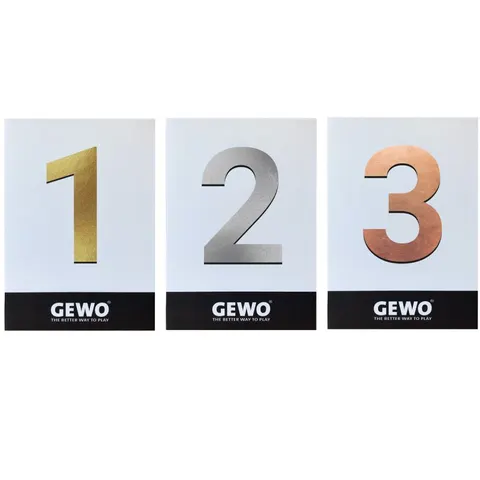 GEWO Platzierungstafel silber