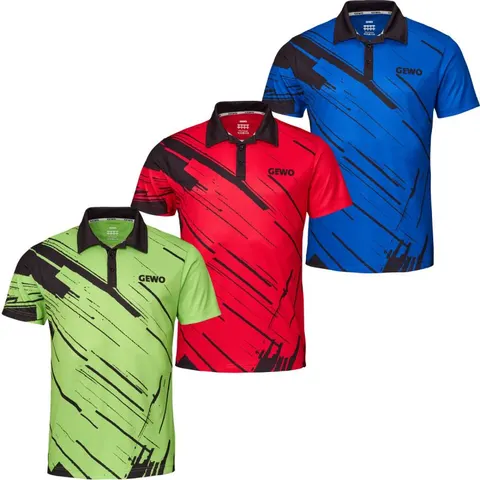 GEWO Poloshirt Atani rot/schwarz XXXS