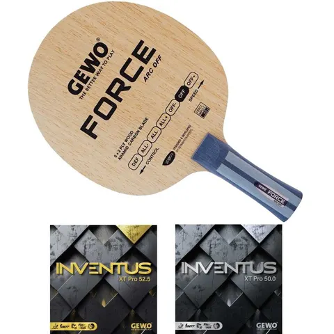 GEWO Schläger: Holz Force ARC mit Inventus XT Pro 52.5 + 50.0 konkav