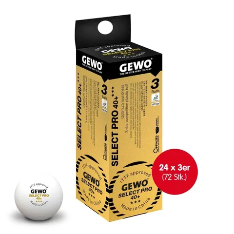 GEWO Select Pro 40+ *** 24x 3er Schachtel weiß