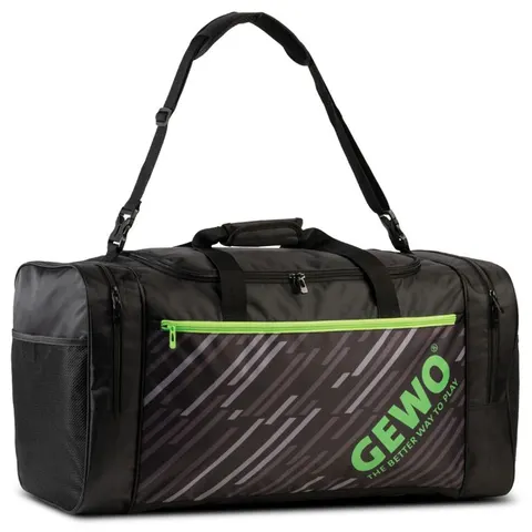 GEWO Sporttasche Stripes XL schwarz/lime