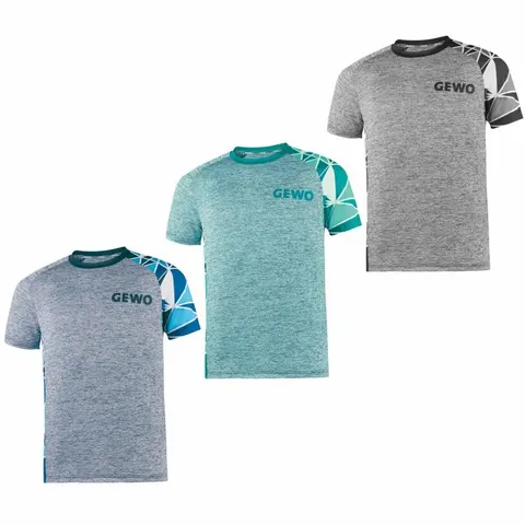 GEWO T-Shirt Arco schwarz melange/schwarz XXXXS