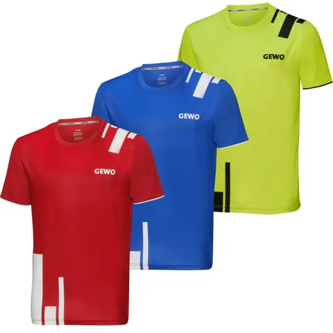 GEWO T-Shirt Bloques rot/weiß S