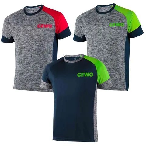 GEWO T-Shirt Pesaro navy/lime XXXXS