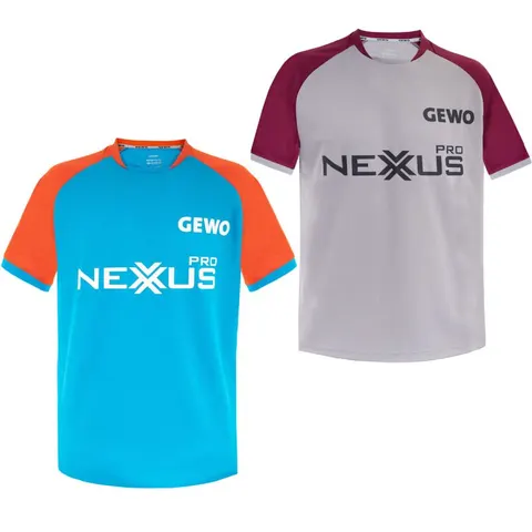 GEWO T-Shirt Riba Promo Nexxus Pro grau/bordeaux XS