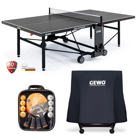 GEWO Tischtennisplatte AWR Outdoor - Set (3-teilig)