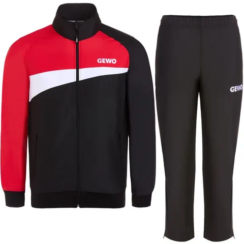 GEWO Trainingsanzug Fondi I schwarz/rot S