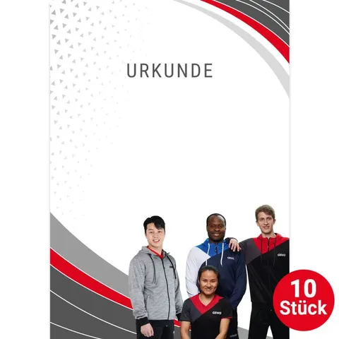 GEWO Urkunde Team 2025 - Set (10 Stück)