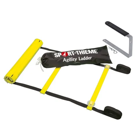 Koordinationsleiter "Agility" Einzel-Leiter 4m schwarz/gelb