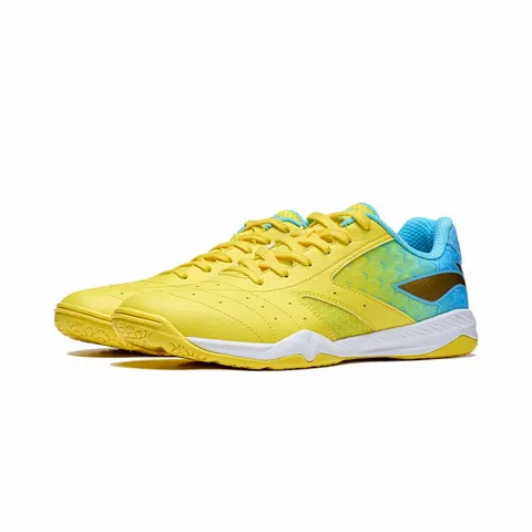 LI-NING Tischtennis Schuh Champion Sun gelb/türkis 5,0