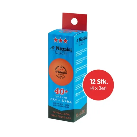 Nittaku Ball Nexcel 40+*** 12er orange