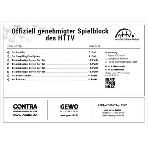 Spielblock Universal / HeTTV, alle Systeme