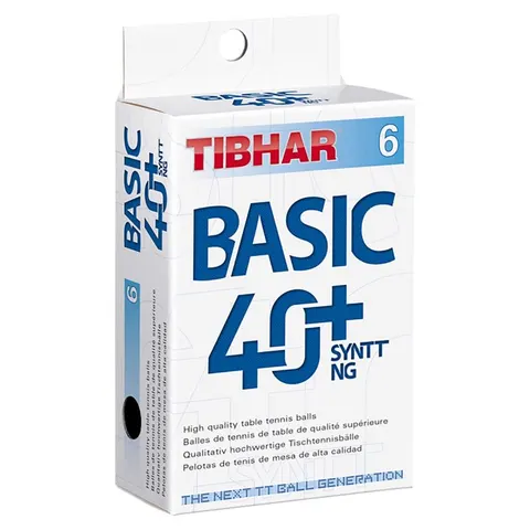 TIBHAR Ball Basic 40+ SYNTT NG 6er weiß