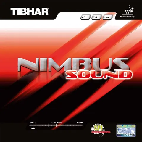 TIBHAR Belag Nimbus Sound rot 1,8 mm
