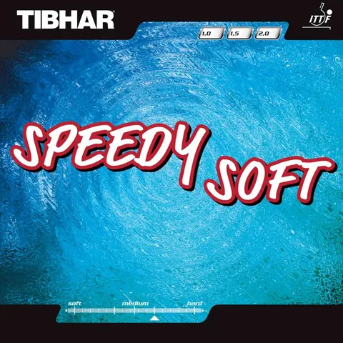 TIBHAR Belag Speedy Soft rot 1,0 mm