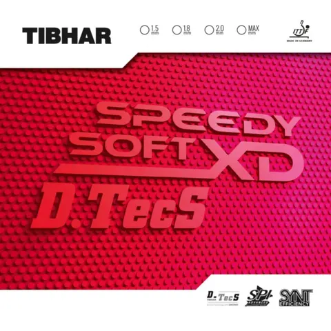 TIBHAR Belag Speedy Soft XD D.Tecs rot 1,5 mm