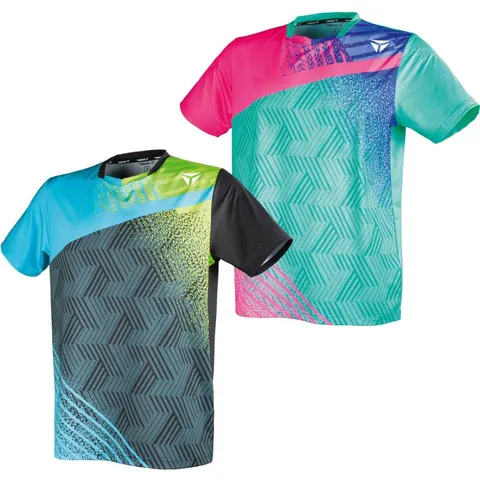 TIBHAR Shirt Paint schwarz/hellblau S
