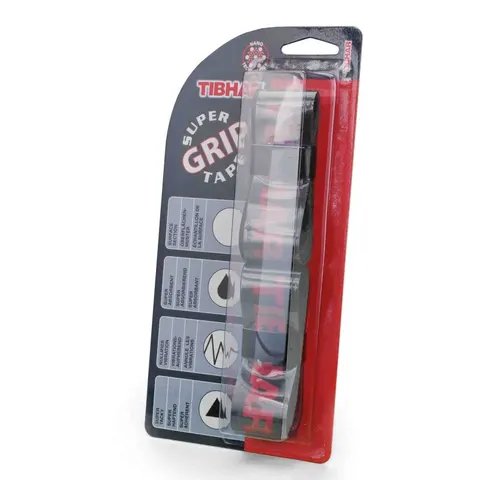 TIBHAR Super Grip Tape schwarz/rot
