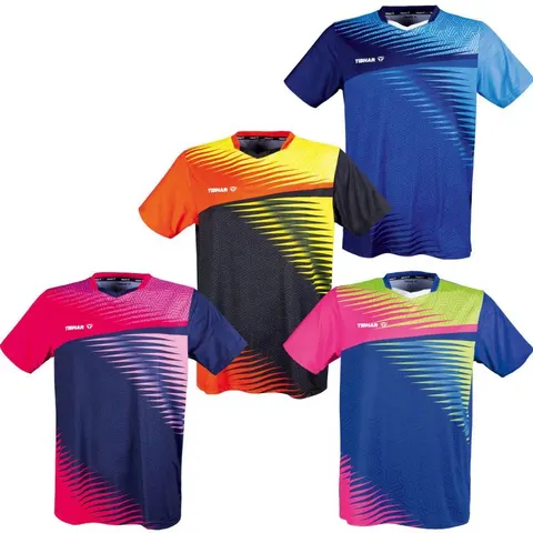 TIBHAR T-Shirt Azur pink/gelb S
