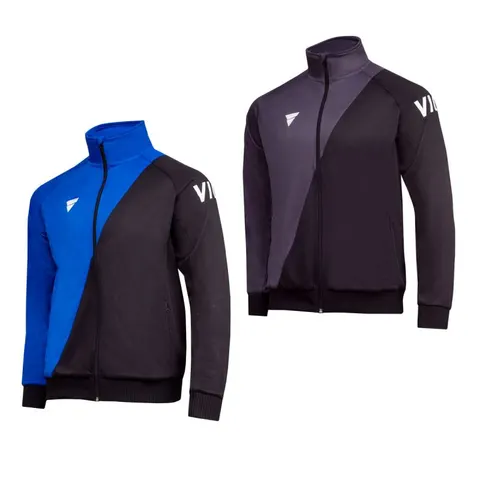 VICTAS Anzugjacke V-Tracksuit 114 schwarz/blau L