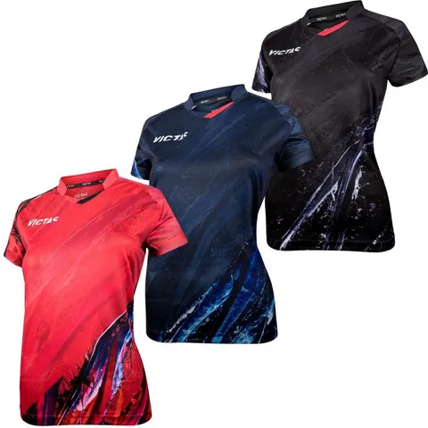 VICTAS Hemd V-Ladyshirt 229 rot S