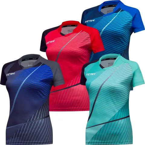 VICTAS Poloshirt V-Ladyshirt 237 mintgrün/schwarz M